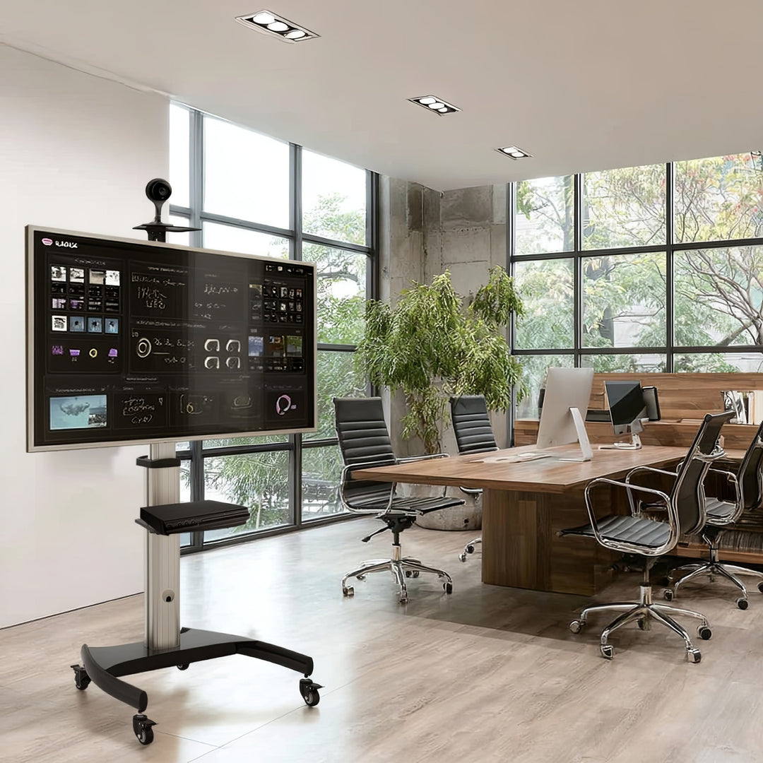 Maclean MC-801 profesional soporte tipo carretilla para TV LCD  máx. 70", máx. 50 kg, máx. VESA 600x400 Altura ajustable