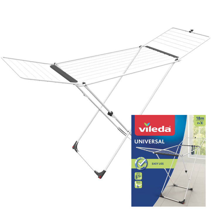 Vileda Secador de Roupa 18m Roda Dobrável Universal