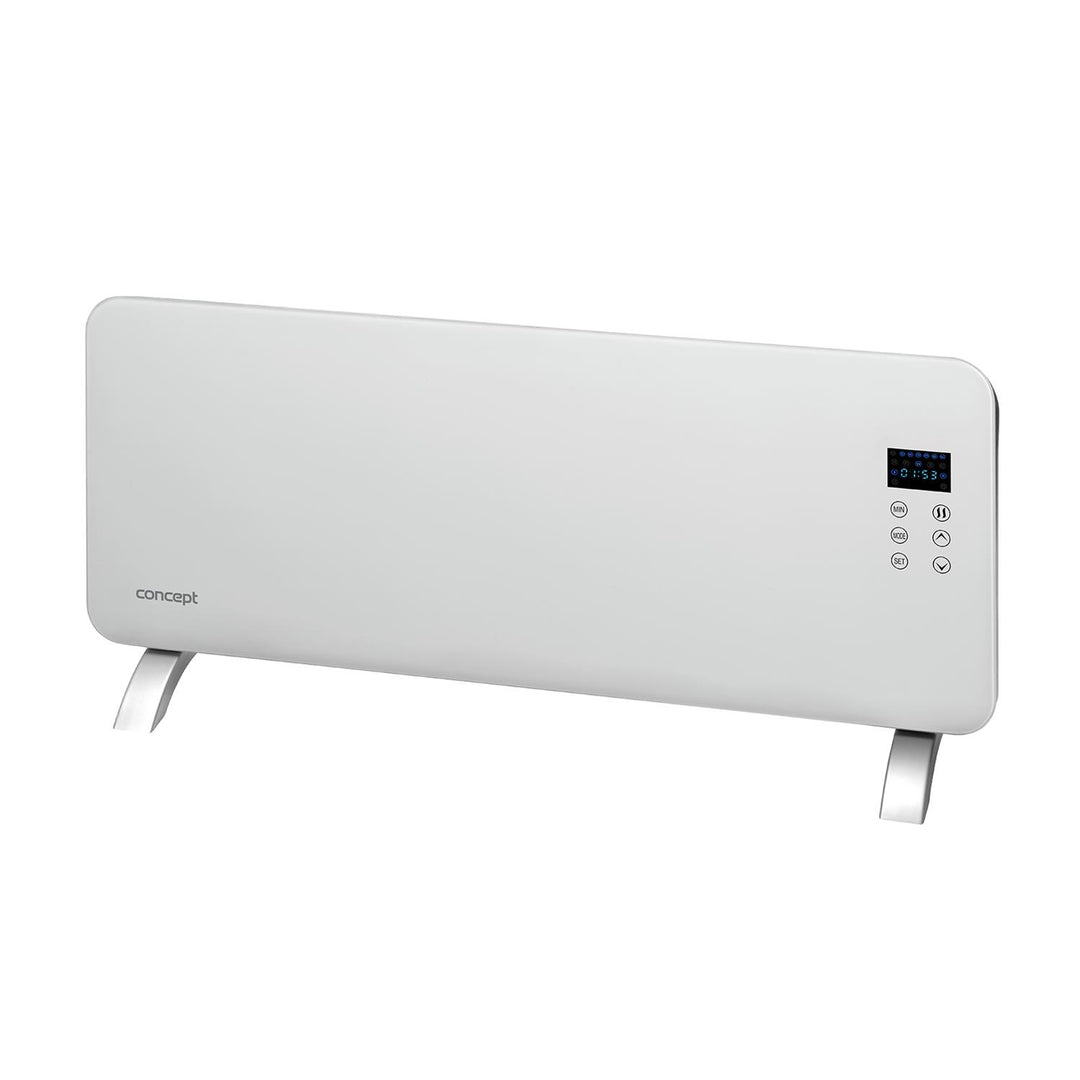 Convector eléctrico de vidrio templado Concept KS4000 blanco.