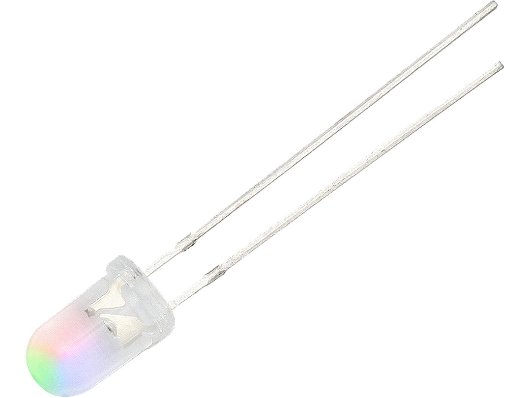 LED RGB de 3mm que cambia lentamente 3 colores. Fuente de alimentación de 3V