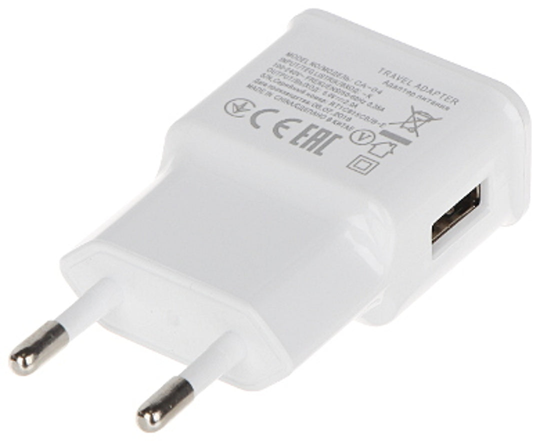 Cargador USB CA-04 5V 2A blanco viaje 100-240V