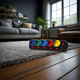 Regleta de 5 tomas con cable de 1,5 m, interruptor, protección infantil, 2500 W, Conector FR  Maclean Energy MCE204M