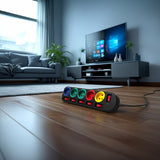 Regleta de 5 tomas con cable de 1,5 m, interruptor, protección infantil, 2500 W, Conector FR  Maclean Energy MCE204M
