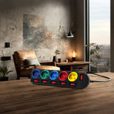 Regleta de 5 tomas con cable de 1,5 m, interruptor, protección infantil, 2500 W, Conector FR  Maclean Energy MCE204M