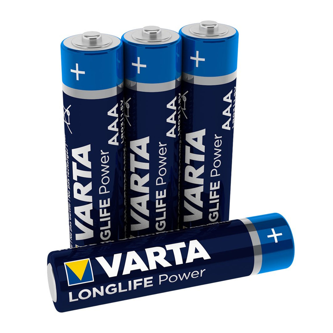 4x baterías alcalinas Varta Longlife Power AAA R3 LR3