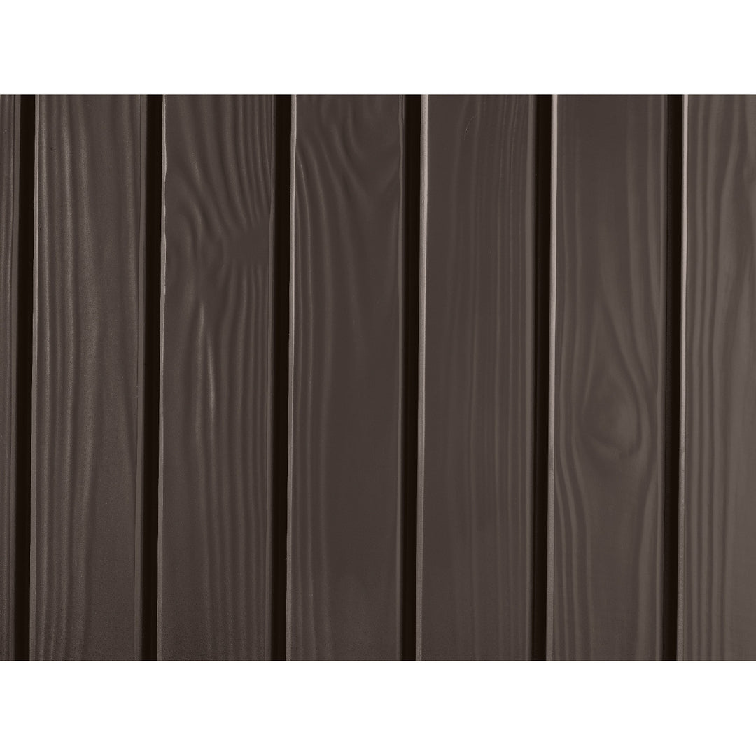 Caja de jardín con mecanismo que soporta la apertura de la tapa Keter Rockwood 570L marrón