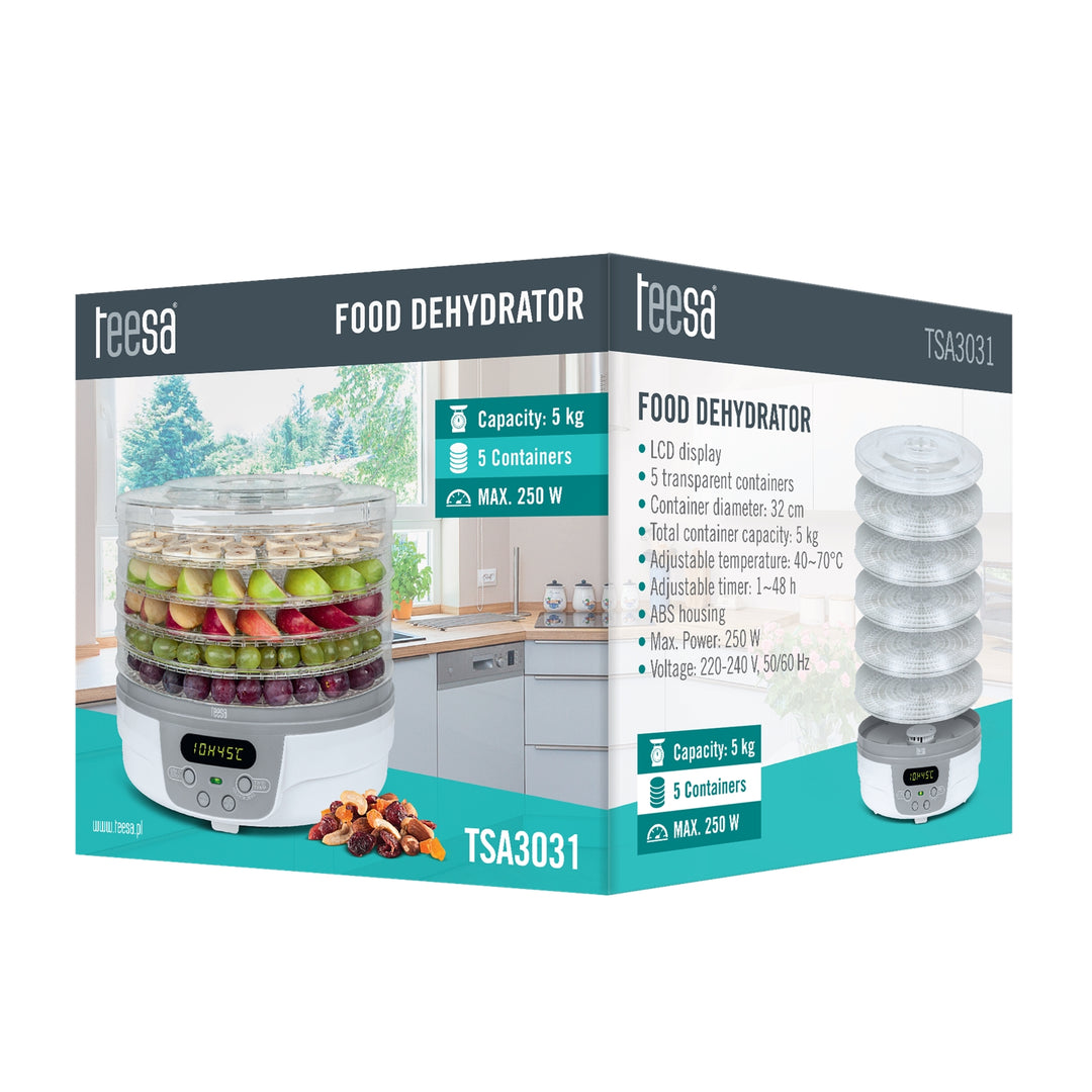 SECADOR LCD PARA SETAS, VEGETALES Y FRUTAS TSA3031