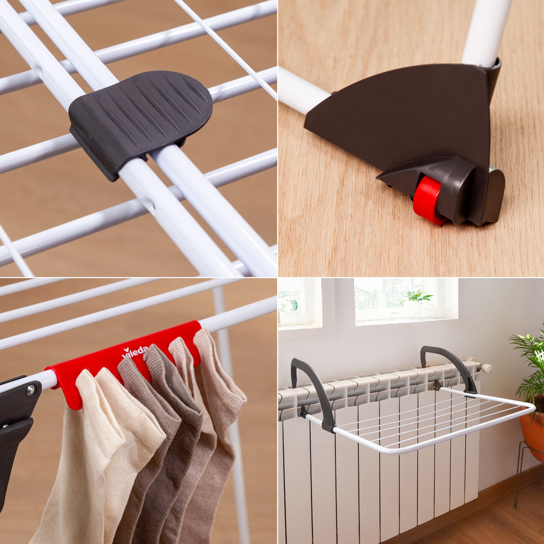 Secador de ropa Vileda Premium 2 en 1 con cerradura lateral