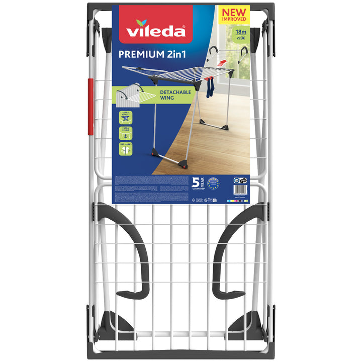 Secador de ropa Vileda Premium 2 en 1 con cerradura lateral