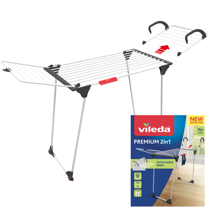 Secador de ropa Vileda Premium 2 en 1 con cerradura lateral