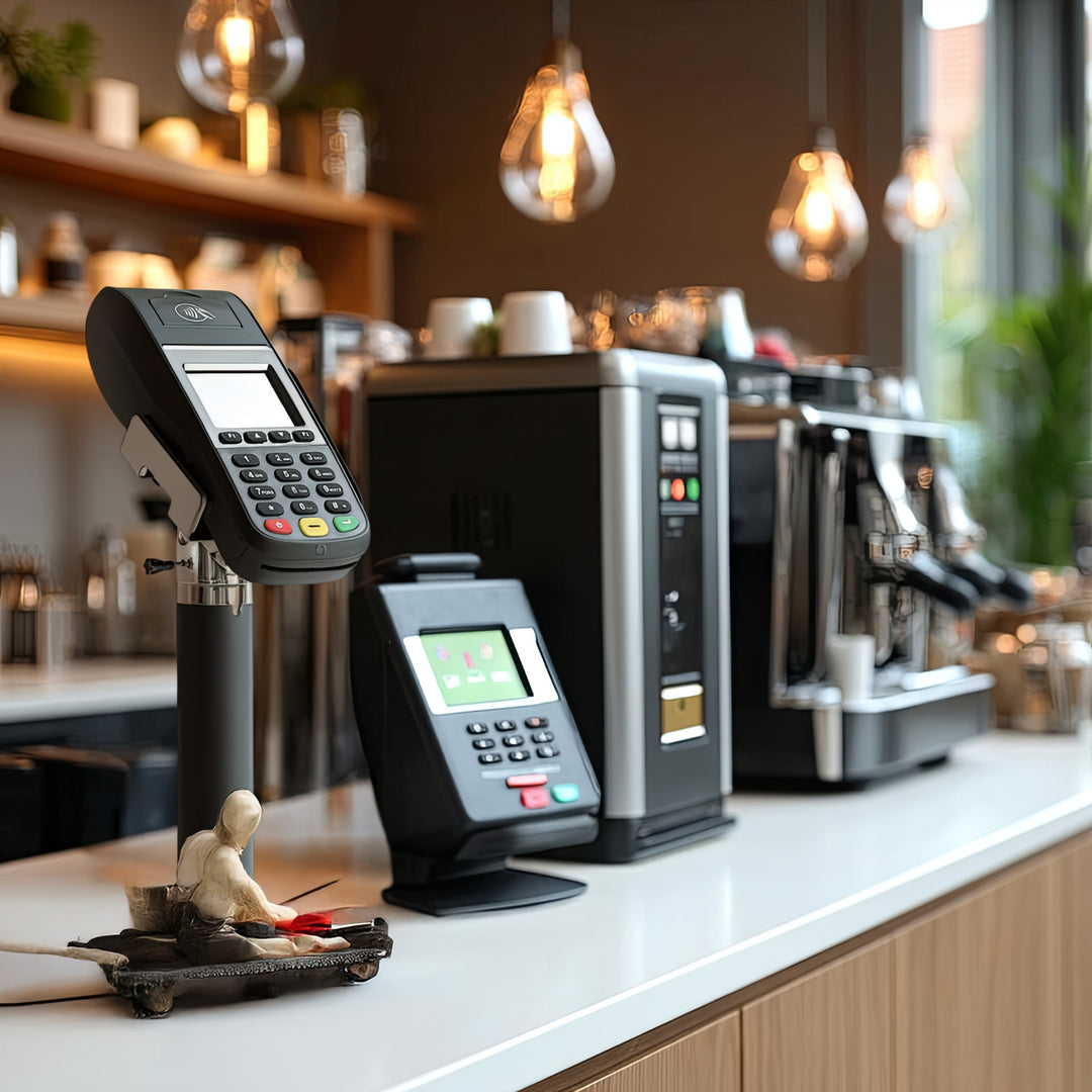 Soporte de terminal de tarjeta EC universal EFT / POS para puntos de venta