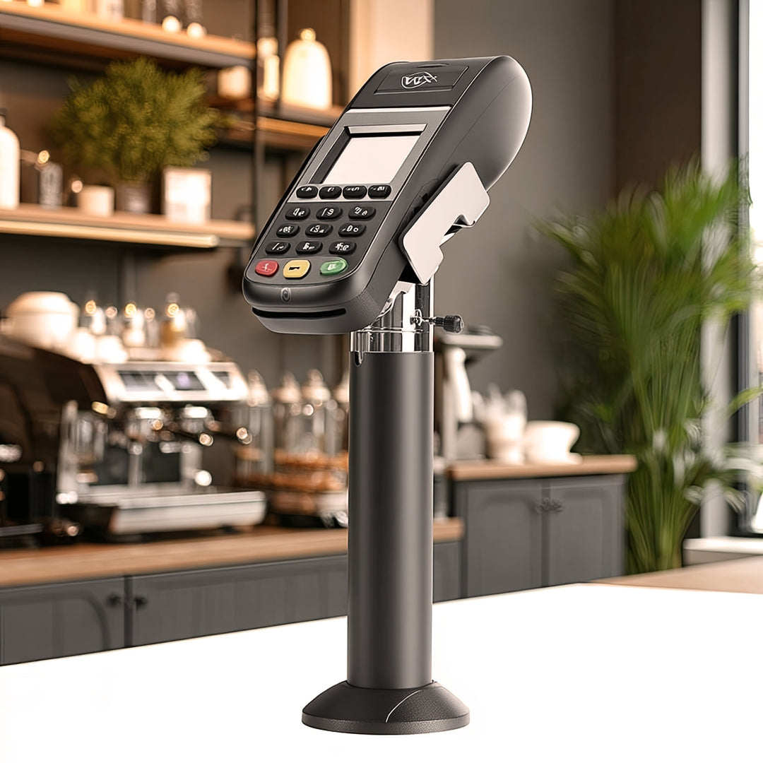 Soporte de terminal de tarjeta EC universal EFT / POS para puntos de venta