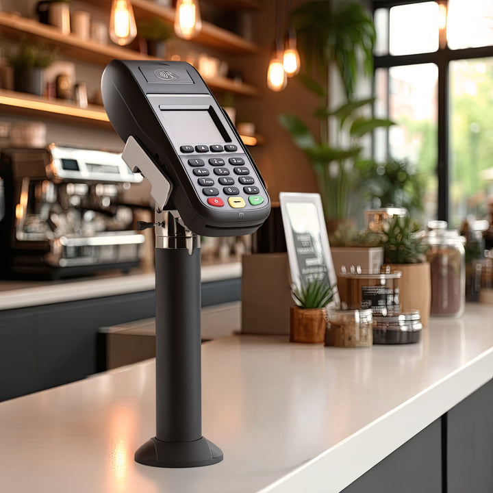 Soporte de terminal de tarjeta EC universal EFT / POS para puntos de venta
