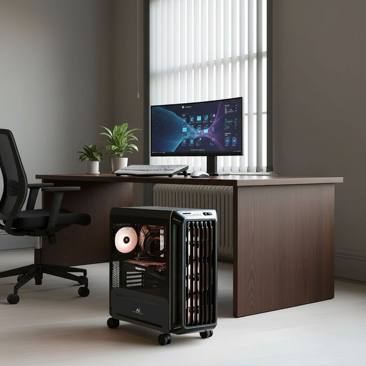 Suporte universal para computador com rodas Suporte móvel para carrinho de computador com CPU de até 10 kg
