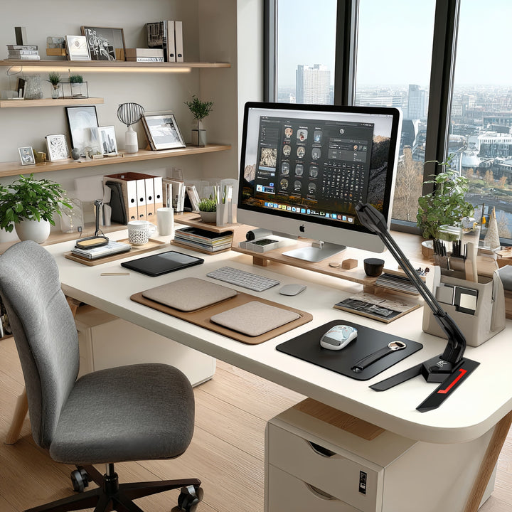 Microfone USB para gamers LED streaming 1,5m sensibilidade 21dB + 3dB NanoRS RS710