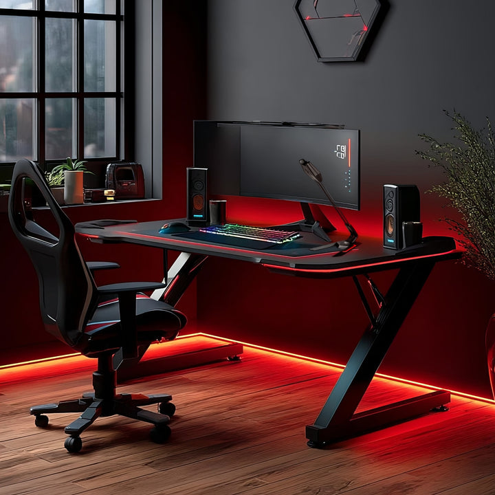 Microfone USB para gamers LED streaming 1,5m sensibilidade 21dB + 3dB NanoRS RS710