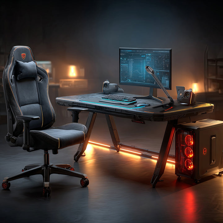 Microfone USB para gamers LED streaming 1,5m sensibilidade 21dB + 3dB NanoRS RS710