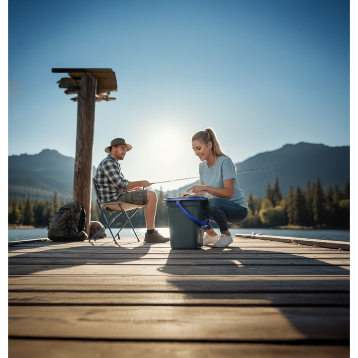 GreenBlue GB320BB inodoro turístico negro-azul marino