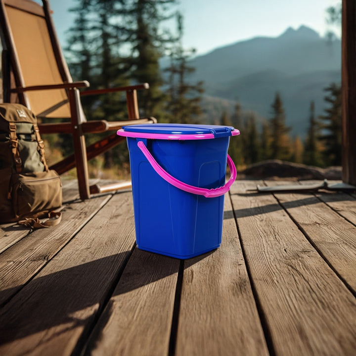 Inodoro turístico GreenBlue GB320BR azul marino-rosa