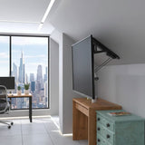 Suporte elétrico para TV de teto Maclean MC-880 com controle remoto para paredes inclinadas 32-70 "Max 35kg Max VESA 600x411