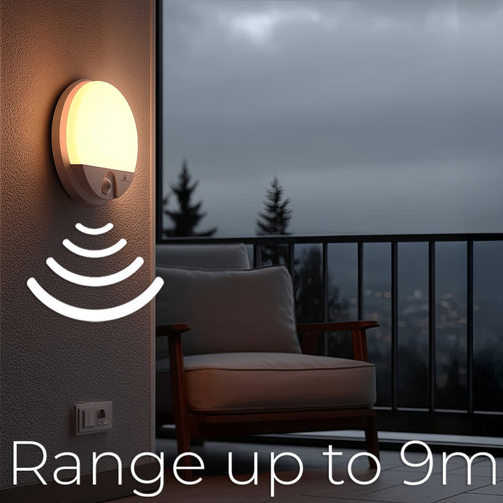Lâmpada LED com sensor de movimento infravermelho MCE291 W 1100lm 15W IP54 Maclean Energy branco