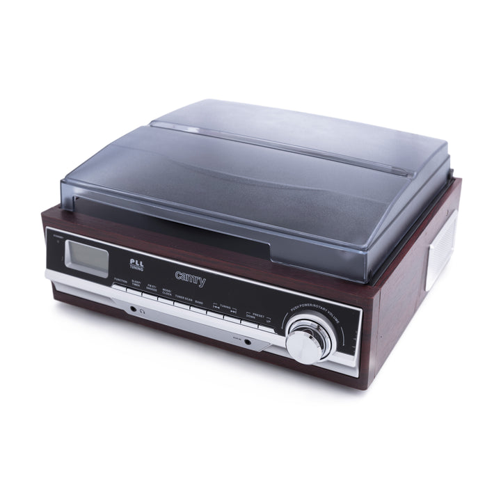 Gira-discos Camry CR 1168 com rádio e Bluetooth / MP3 / USB / SD / Gravação