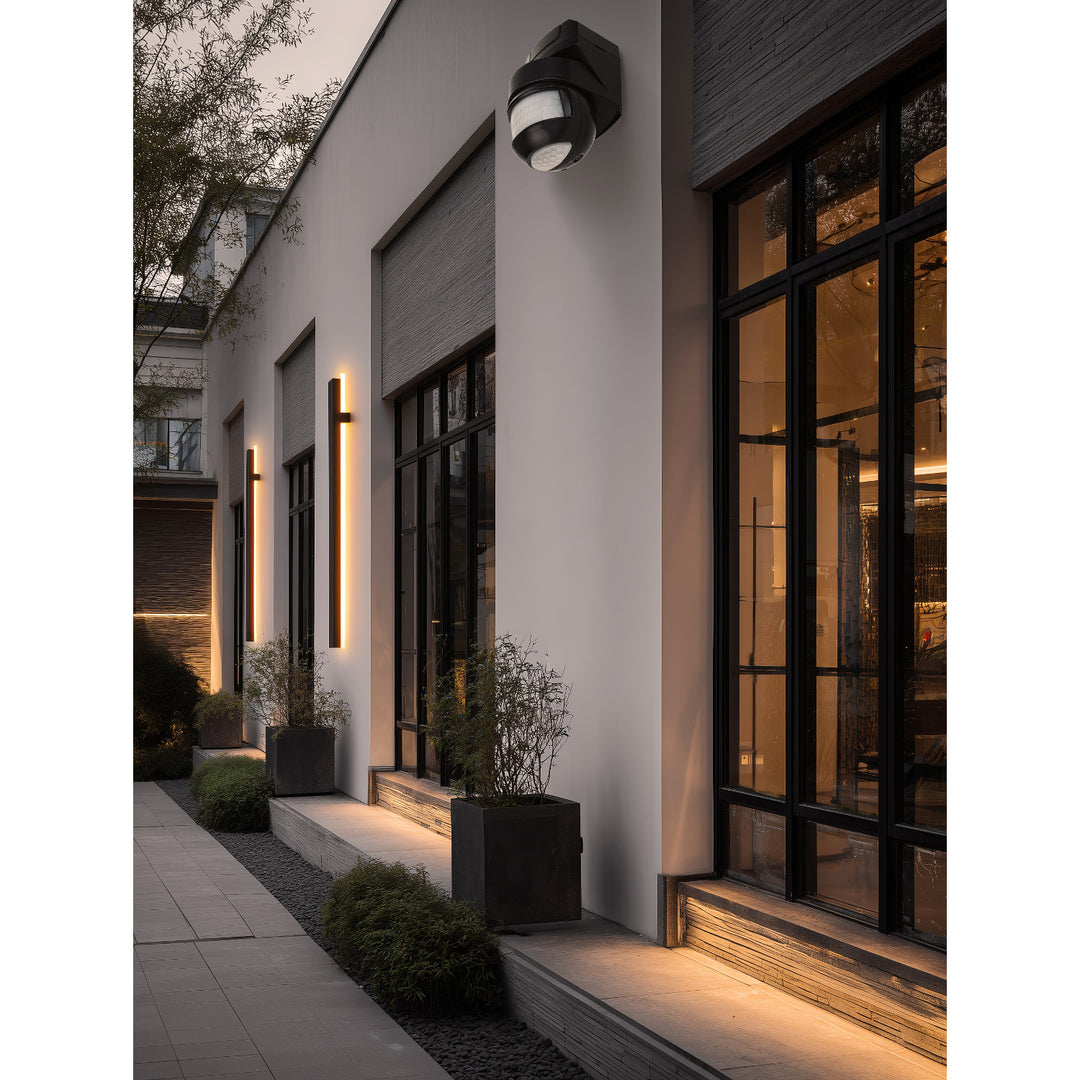 Sensor de movimento crepuscular de parede 180° + 360° 2000W Maclean Energy MCE295 preto