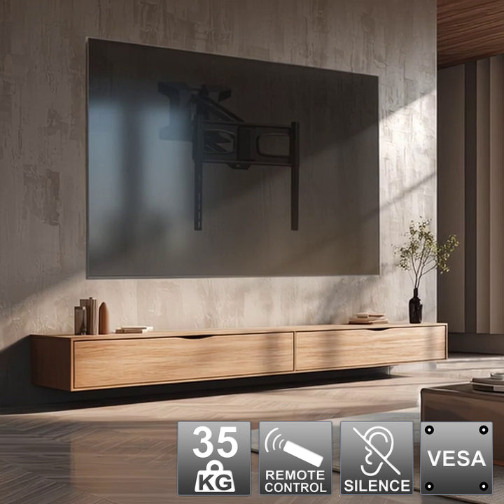 Montaje Maclean,TV eléctrica sobre chimenea, Max vesa 600x400, Mando a distancia, 37"-70", 35kg, MC-891