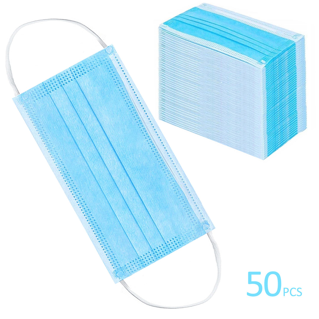 Máscara desechable FFP2 juego de 50 piezas de máscaras para protección personal azul Promedix PR-205