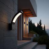 Candeeiro de fachada LED MCE343 B 800lm 10W IP54 Maclean Energy preto, branco natural (4000K)