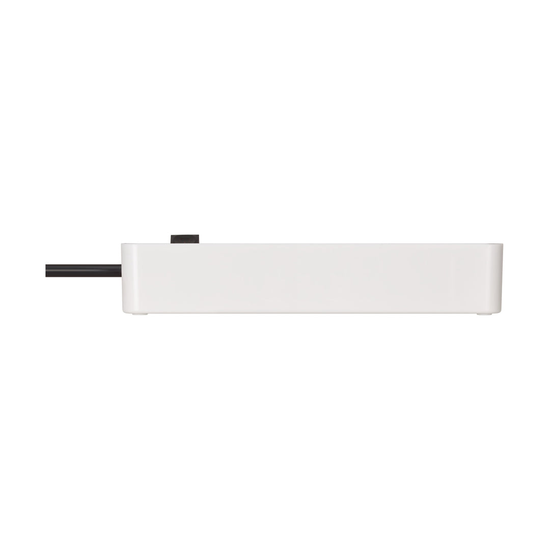 Filtro de linha USB Brennenstuhl Ecolor de 4 tomadas a preto e branco, 1,5 m H05VV-F3G1.5