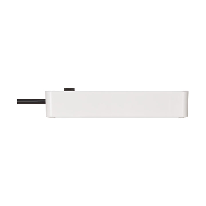 Filtro de linha USB Brennenstuhl Ecolor de 4 tomadas a preto e branco, 1,5 m H05VV-F3G1.5