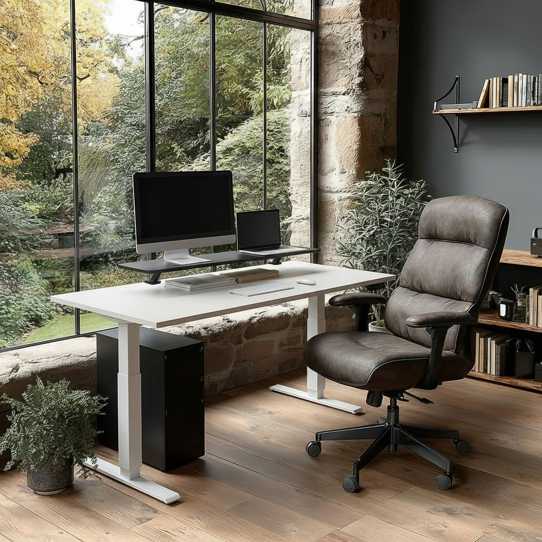 Suporte para monitor Ergo Office ER-409 de 13 "~ 32" até um máximo de 20 kg Prateleira de mesa 100x26 cm Prateleira Suporte de mesa