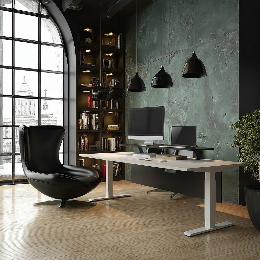 Suporte para monitor Ergo Office ER-409 de 13 "~ 32" até um máximo de 20 kg Prateleira de mesa 100x26 cm Prateleira Suporte de mesa