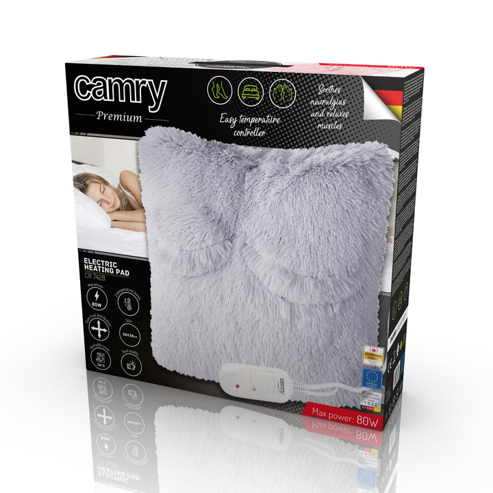 Almohada eléctrica Camry, calentamiento, 80W, 38 cm, CR 7428
