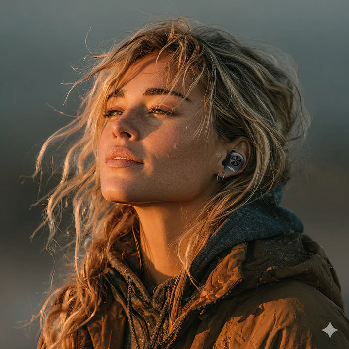 Auriculares internos TWS Bluetooth con estación de carga y micrófono integrado, Tecnología táctil, Auriculares inalámbricos, Caja de carga, True Wireless Stereo BT5.1 con pantalla, Color negro