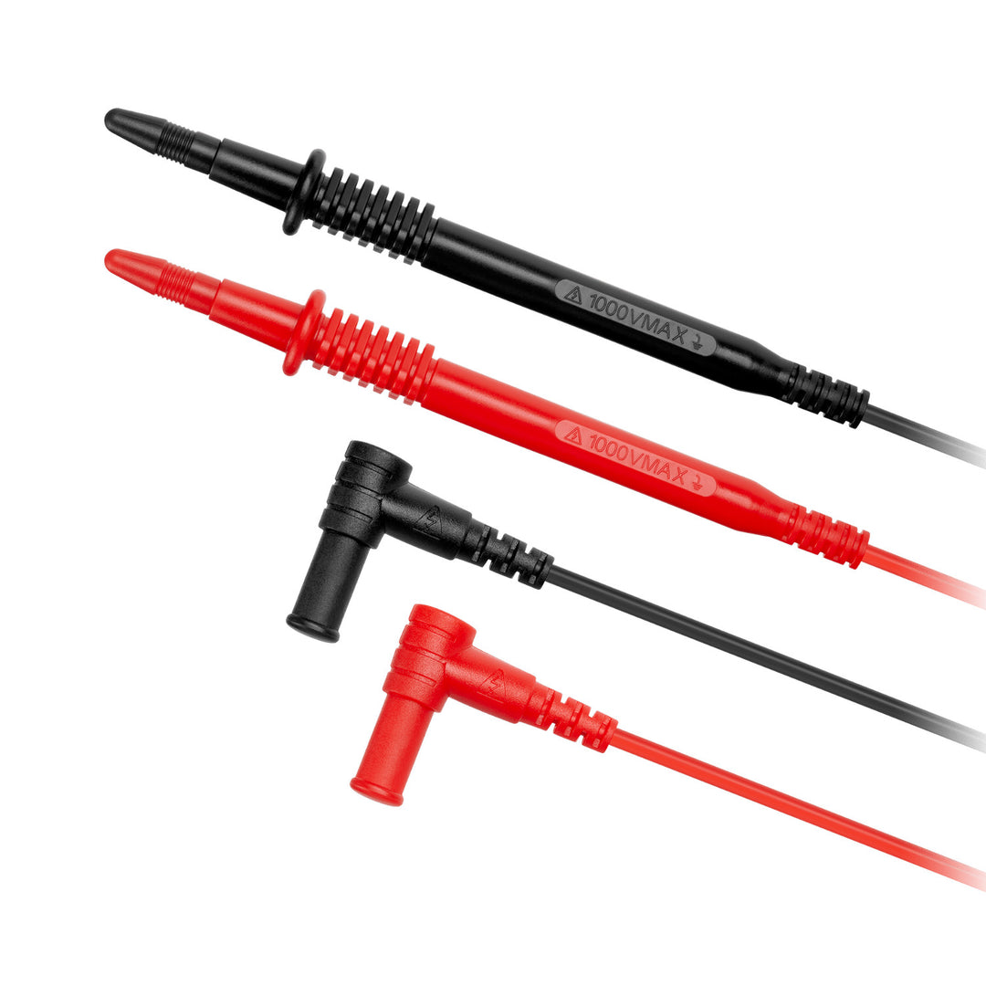 El medidor universal Rebel Tools RB-30D incluye cables de prueba