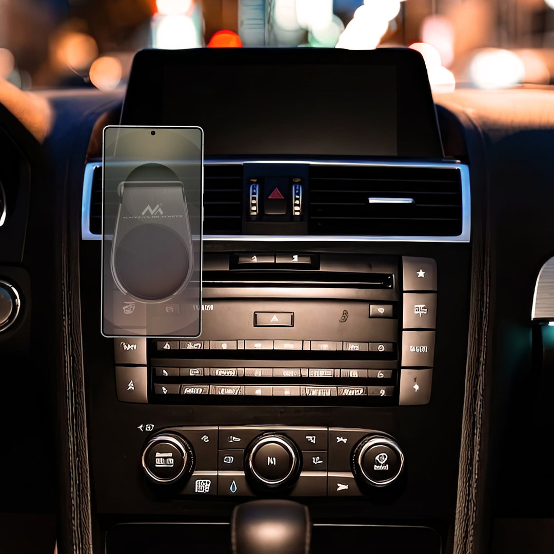 Soporte universal para teléfono móvil de coche para orificios de ventilación, soporte magnético, soporte para smartphone, Maclean MC-326
