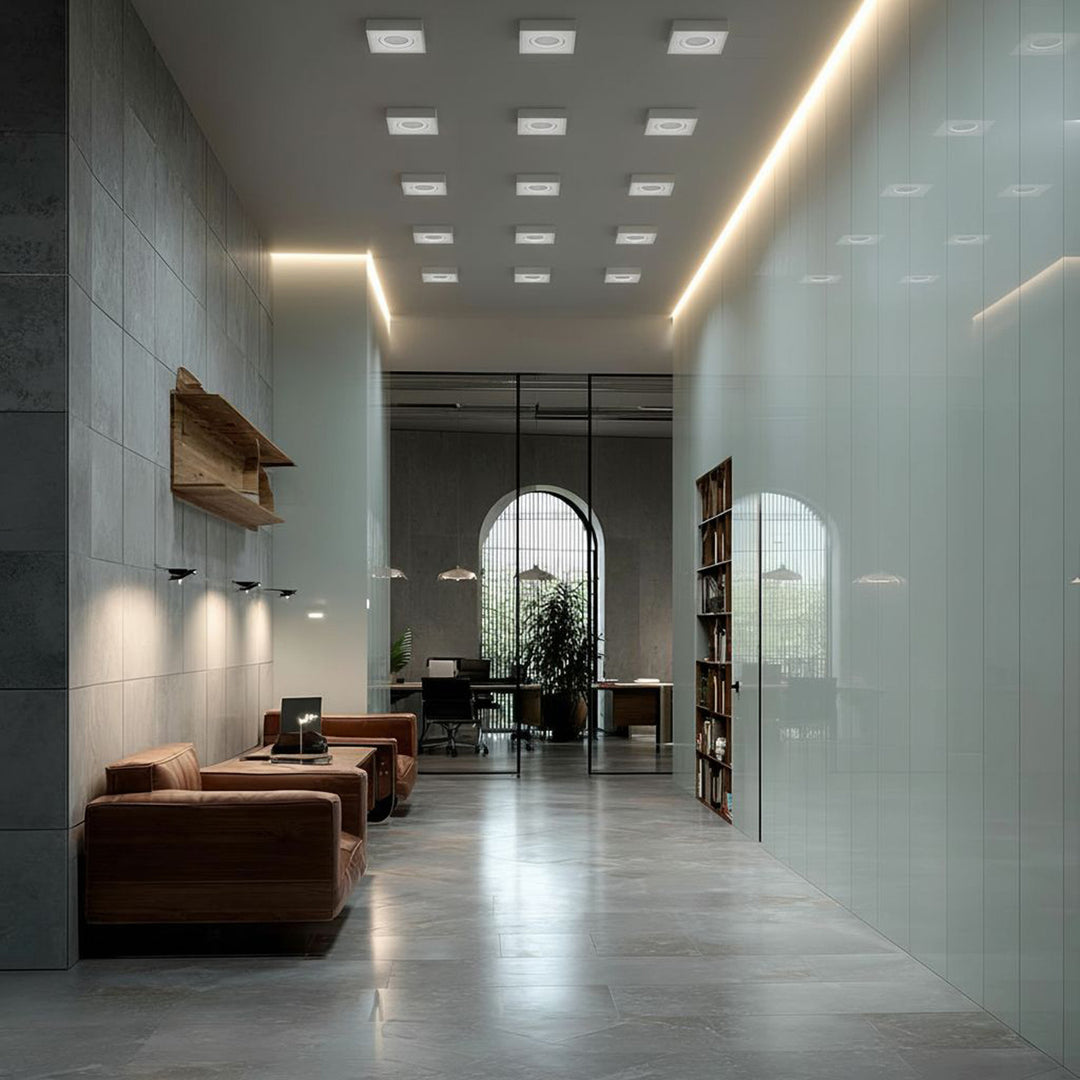 Luminaria de techo spot, para fuentes de luz MR16 / GU10, blanco, 94x94x32mm, cuadrado, aluminium, Maclean MCE464 W