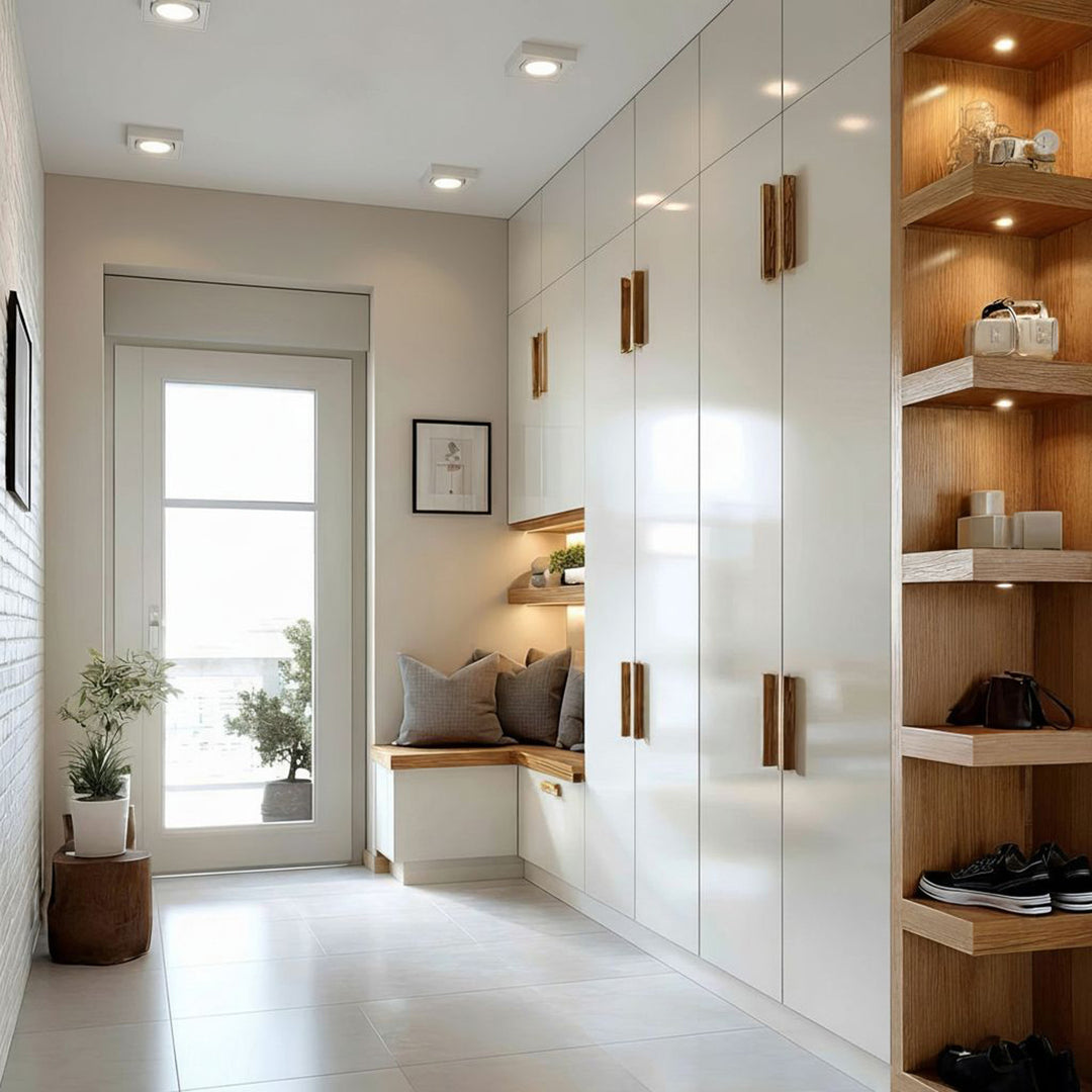 Luminaria de techo spot, para fuentes de luz MR16 / GU10, blanco, 94x94x32mm, cuadrado, aluminium, Maclean MCE464 W