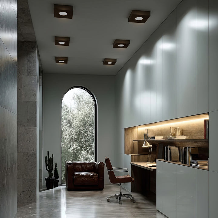 Luminaria de techo spot para fuentes de luz MR16 / GU10, negro, 94x94x32mm, cuadrado, aluminium, Maclean MCE464 B