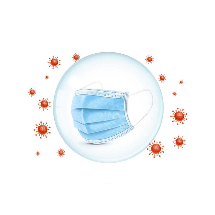 Medivon MDV-4420 mascarilla de protección quirúrgica antivírica tipo II, 3 capas, 50 unidades