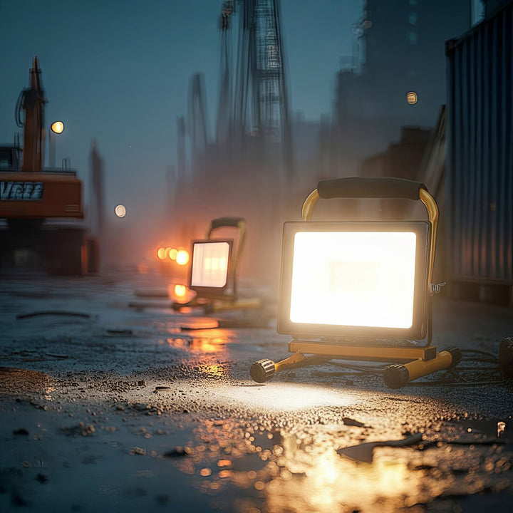 Suporte de chão amarelo Maclean MCE632 para projetores LED de aço Maclean com ângulo ajustável MCE550/650 MCE652