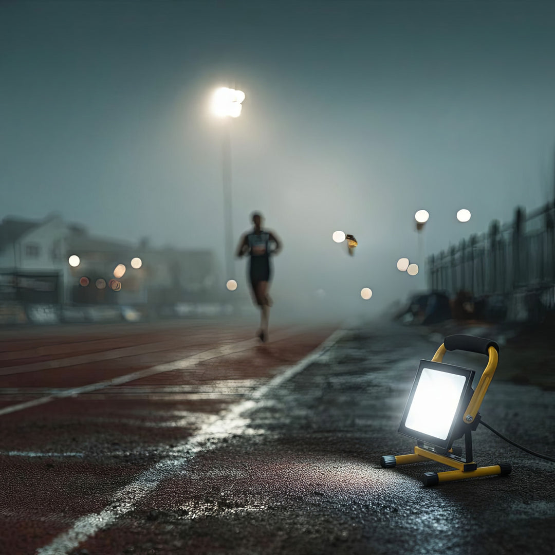 Suporte de chão amarelo Maclean MCE632 para projetores LED de aço Maclean com ângulo ajustável MCE550/650 MCE652