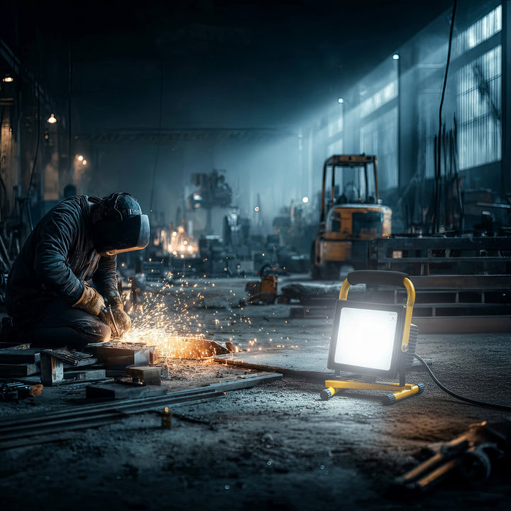 Suporte de chão amarelo Maclean MCE632 para projetores LED de aço Maclean com ângulo ajustável MCE550/650 MCE652