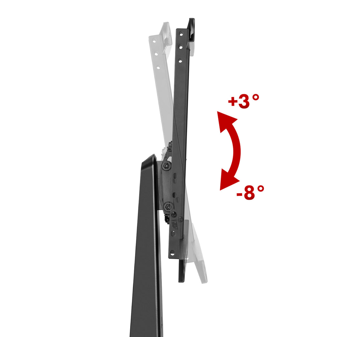 Suporte para monitor de jogos NanoRS, altura ajustável, LED RGB, 32-55", Max VESA 400x400, Max 40kg, RS167