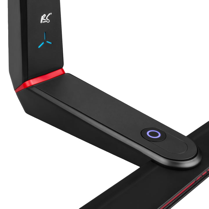 Suporte para monitor de jogos NanoRS, altura ajustável, LED RGB, 32-55", Max VESA 400x400, Max 40kg, RS167