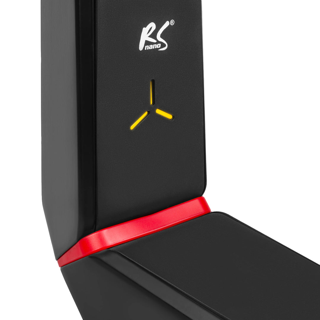 Suporte para monitor de jogos NanoRS, altura ajustável, LED RGB, 32-55", Max VESA 400x400, Max 40kg, RS167