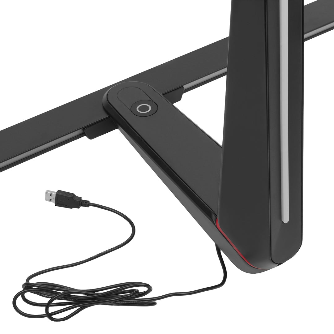Suporte para monitor de jogos NanoRS, altura ajustável, LED RGB, 32-55", Max VESA 400x400, Max 40kg, RS167