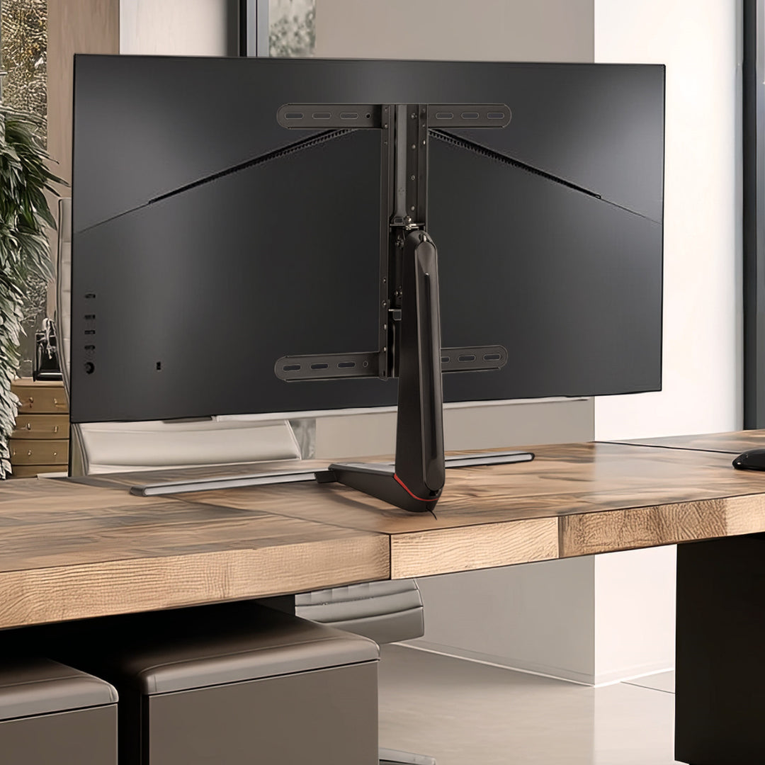 Suporte para monitor de jogos NanoRS, altura ajustável, LED RGB, 32-55", Max VESA 400x400, Max 40kg, RS167